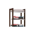 Ver imagem 4 de Closet de Quarto Az1005 Armário C/ 5 Prateleiras Amêndoa/branco - Tecno Mobili