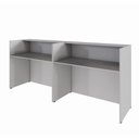 Ver imagem 4 de Balcões para Recepção Atendimento Escritório 240 Cm F5 Cor:cinza