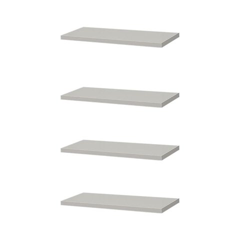 Kit 4 Prateleiras 30 X 10cm Branca Suporte Invisível