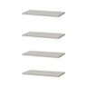 Kit 4 Prateleiras 30 X 10cm Branca Suporte Invisível - 1