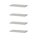 Ver imagem 1 de Kit 4 Prateleiras 30 X 10cm Branca Suporte Invisível