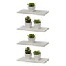 Kit 4 Prateleiras 30 X 10cm Branca Suporte Invisível - 2
