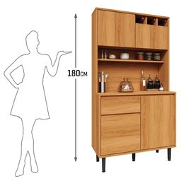 Armário de Cozinha Completa 4 Portas 1 Gaveta Easy Movelove - 4