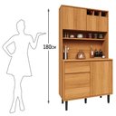 Ver imagem 5 de Armário de Cozinha Completa 4 Portas 1 Gaveta Easy Movelove