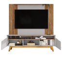 Ver imagem 3 de Home Estante Rack Atalaia para Tv até 75 Polegadas Cinamomo/off White