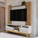 Ver imagem 1 de Home Estante Rack Atalaia para Tv até 75 Polegadas Cinamomo/off White