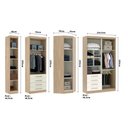 Ver imagem 4 de Guarda Roupa De Canto 8 Portas Avelã Rústico Com Areia