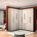 Ver imagem 1 de Guarda Roupa De Canto 8 Portas Avelã Rústico Com Areia