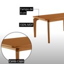 Ver imagem 6 de Mesa de Jantar Liz Yasmin 180 cm Tampo MDF Canto Copo Laminado com 6 Cadeiras Moderna Mobília