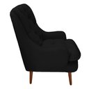 Ver imagem 3 de Poltrona Decorativa Lille Suede Preto - Dominic Decor