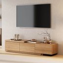 Ver imagem 1 de Rack Extensível TV até 60 Polegadas Planejado 220cm Aruá CabeCasa MadeiraOriginals Marrom Jatobá