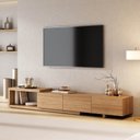Ver imagem 2 de Rack Extensível TV até 60 Polegadas Planejado 220cm Aruá CabeCasa MadeiraOriginals Marrom Jatobá