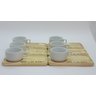 Kit Jogo 6 Xícaras Café Hotel 100ml C/ Pires Pinus - Porcelana Branca - 3