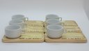 Ver imagem 3 de Kit Jogo 6 Xícaras Café Hotel 100ml C/ Pires Pinus - Porcelana Branca