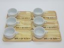 Ver imagem 2 de Kit Jogo 6 Xícaras Café Hotel 100ml C/ Pires Pinus - Porcelana Branca