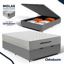 Ver imagem 3 de Cama Box Baú com Colchão de Molas Ensacadas Ortobom One Face Plenno Superpocket Casal 138cm