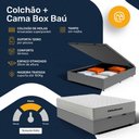 Ver imagem 6 de Cama Box Baú com Colchão de Molas Ensacadas Ortobom One Face Plenno Superpocket Casal 138cm