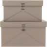 HOME&CO JUPTER CAIXA ORGANIZADORA SINTÉTICO BEGE 2PÇ - 2