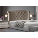 Ver imagem 2 de Cabeceira de Cama Box Malibu Queen 160 Cm Suede Capuccino do Lar Móveis