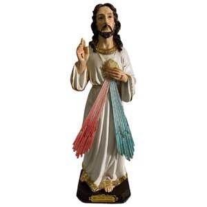 Imagem De Jesus Misericordioso Em Resina Especial 30 Cm