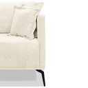 Ver imagem 5 de Poltrona Decorativa Elba para Sala Linho Rústico Natural Bege com Encosto Alto Loja Sheep