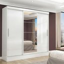 Ver imagem 1 de Guarda-Roupa Casal com Espelho 3 Portas 2 Gavetas Istambul Espresso Móveis