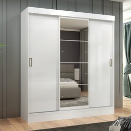 Guarda-Roupa Casal com Espelho 3 Portas 2 Gavetas Istambul Espresso Móveis - 1