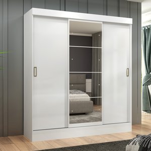 Guarda-Roupa Casal com Espelho 3 Portas 2 Gavetas Istambul Espresso Móveis