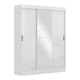 Guarda-Roupa Casal com Espelho 3 Portas 2 Gavetas Istambul Espresso Móveis - 3