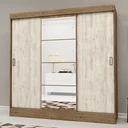 Ver imagem 1 de Guarda-Roupa Casal com Espelho 3 Portas 2 Gavetas Istambul Yescasa