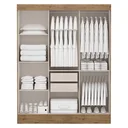 Ver imagem 2 de Guarda-Roupa Casal com Espelho 3 Portas 2 Gavetas Istambul Yescasa