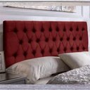 Ver imagem 3 de Painel Cabeceira Dubai Para Cama Box-1,28 Mt-suede Vermelho