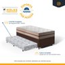 Cama Box com Colchão de Molas Ensacadas Classic Pocket + Auxiliar de Espuma Unique Solteiro 88cm - 5