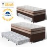 Cama Box com Colchão de Molas Ensacadas Classic Pocket + Auxiliar de Espuma Unique Solteiro 88cm - 3