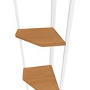 Ver imagem 4 de Estante Cantoneira Kappesberg Estilo Industrial LI022 Cor Canela/Branco