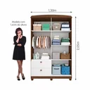 Ver imagem 5 de Guarda-Roupa para Bebês 4 Portas 2 Gavetas Happy Espresso Móveis