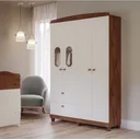 Ver imagem 1 de Guarda-Roupa para Bebês 4 Portas 2 Gavetas Happy Espresso Móveis