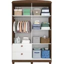 Ver imagem 3 de Guarda-Roupa para Bebês 4 Portas 2 Gavetas Happy Espresso Móveis