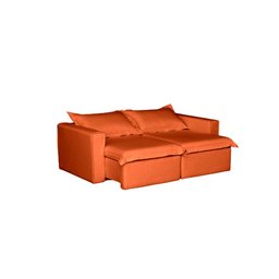 Sofá Cama Casal Retrátil e Reclinável em Linho Sofatec - 4