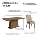 Ver imagem 4 de Conjunto Sala de Jantar Tampo de Vidro 6 Cadeiras Rustic/Imperial Colmar Madesa