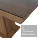 Ver imagem 7 de Conjunto Sala de Jantar Tampo de Vidro 6 Cadeiras Rustic/Imperial Colmar Madesa