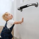Ver imagem 5 de Barra de Apoio 30cm Inox Suporte Antiderrapante Banheiro Box Idoso Gestante Criança Cadeirante Casa