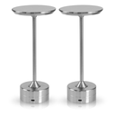 Ver imagem 1 de Par 2x Luminária de Mesa Touch Candeeiro Led sem Fio Recarregável Grande - Prata