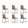 Cadeira Sala de Jantar Soft 1750 Kit 6 Uni Rose/linho Areia - Carraro - 1