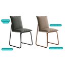 Ver imagem 3 de Cadeira Sala de Jantar Soft 1750 Kit 6 Uni Rose/linho Areia - Carraro