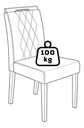 Ver imagem 6 de Kit Conjunto 2 Cadeiras Alice em Madeira Tauari com Assento Estofado para Sala de Jantar Bege Nude