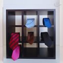 Ver imagem 4 de Nicho Multiuso com 9 Divisões para Toalhas Decorativo em Mdf Preto Cód.809