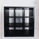 Ver imagem 3 de Nicho Multiuso com 9 Divisões para Toalhas Decorativo em Mdf Preto Cód.809