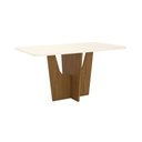 Ver imagem 4 de Mesa de Jantar 180cm Retangular 6 Lugares com Vidro Canto Arredondado Vértice Henn