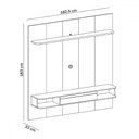 Ver imagem 4 de Painel para Tv até 75 Polegadas Grécia 1 Porta Cinamomo/off White - Pnr Móveis